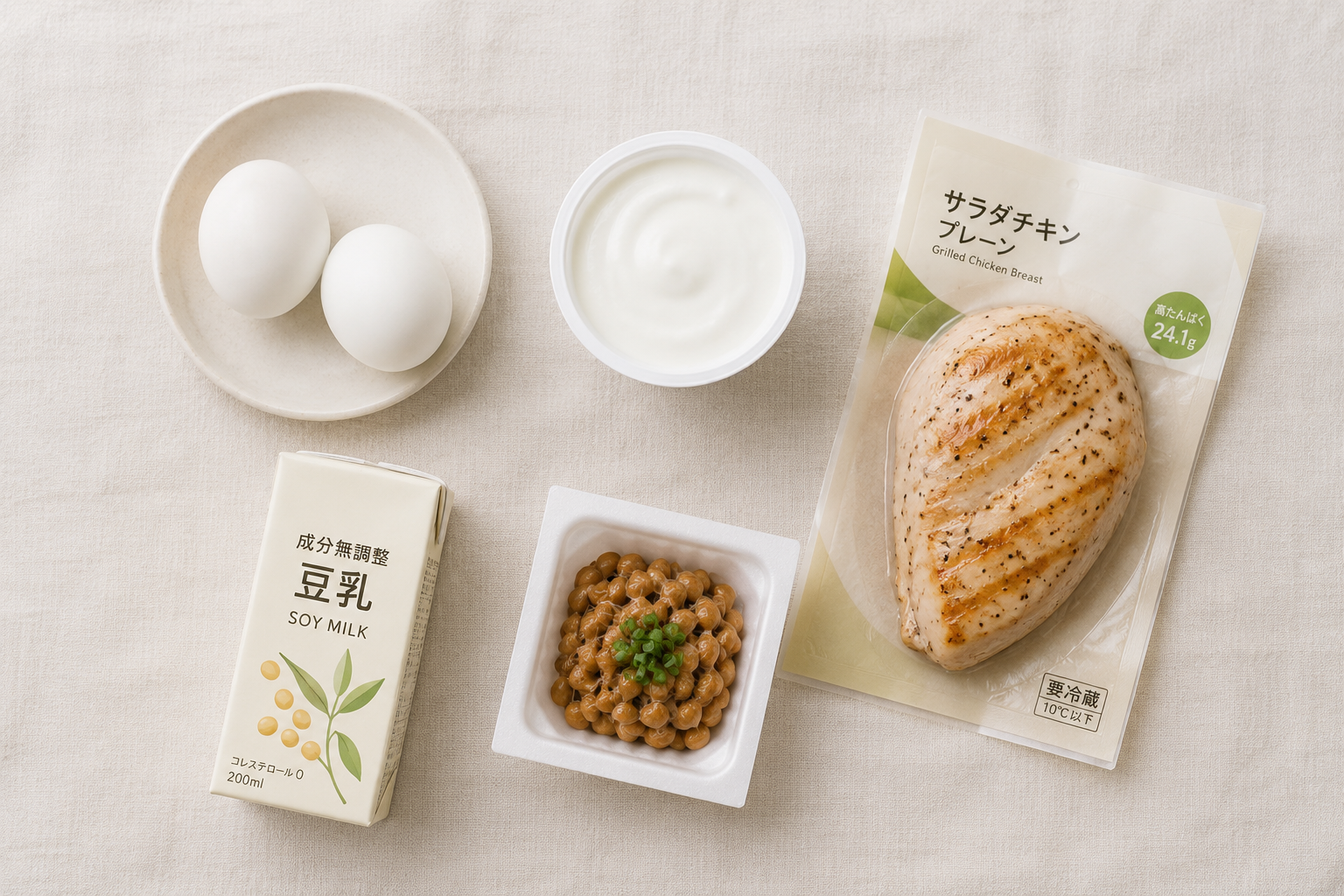 高たんぱくの食品